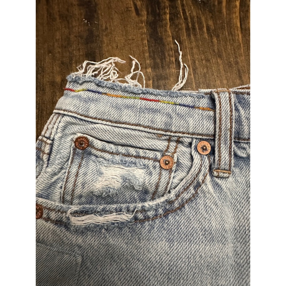 American Eagle Pride Patchwork Distressed High Ri… - image 4